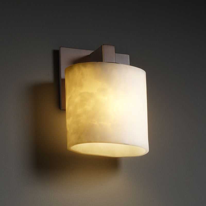 Clouds One Light Wall Sconce in Dark Bronze Justice Designs