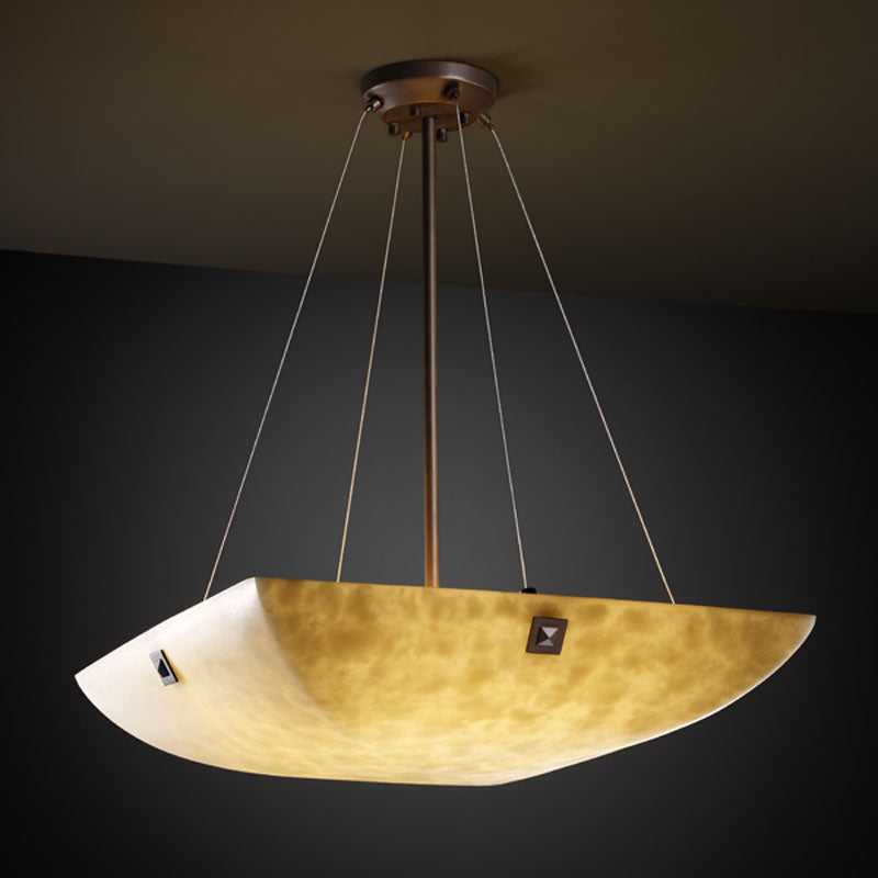 Clouds Three Light Pendant in Dark Bronze Justice Designs