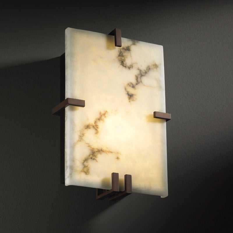 LumenAria LED Wall Sconce in Dark Bronze Justice Designs