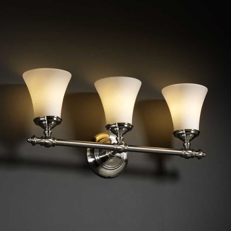 Fusion Three Light Bath Bar in Brushed Nickel Justice Designs
