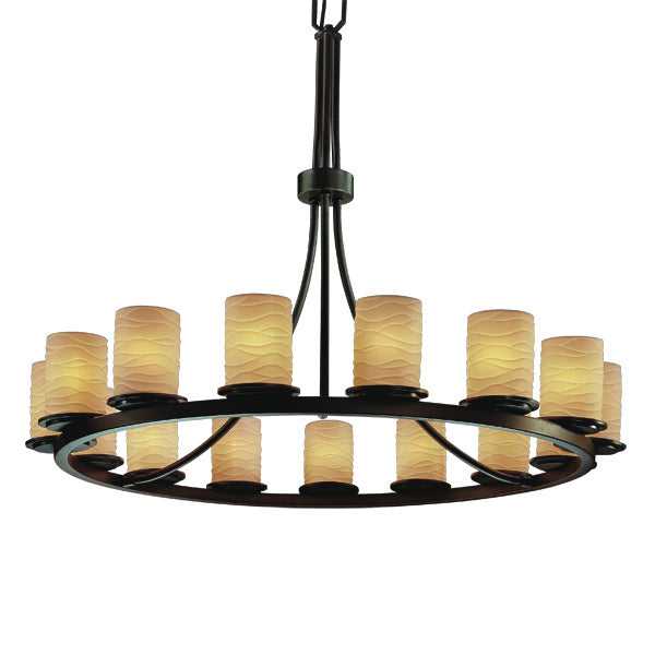 Limoges 15 Light Chandelier in Dark Bronze Justice Designs