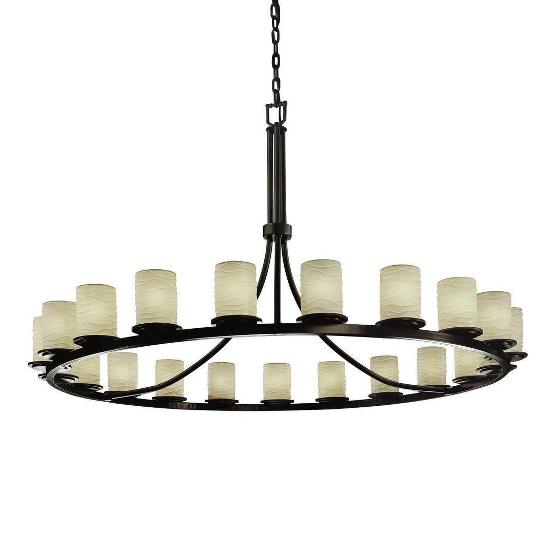 Limoges 21 Light Chandelier in Dark Bronze Justice Designs