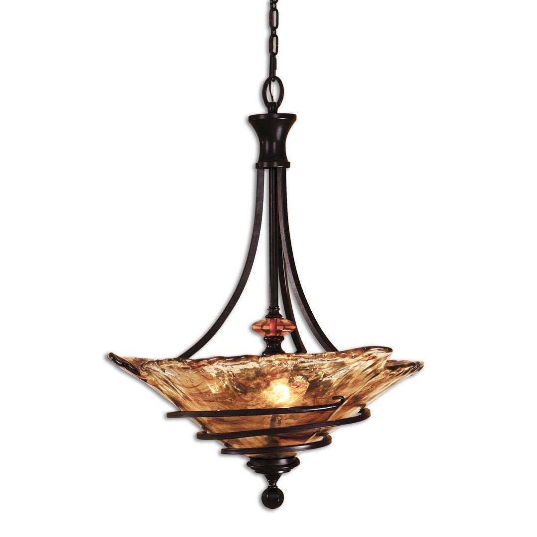 Vitalia Three Light Pendant in Oil Rubbed Bronze - available from The Lighting Shoppe, trusted by Canadian homeowners