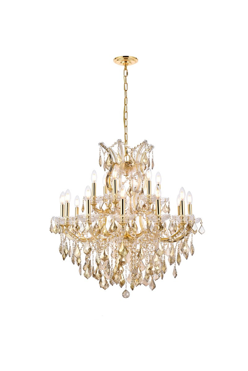 Maria Theresa 19 light Chandelier in Gold - available from The Lighting Shoppe, trusted by Canadian homeowners