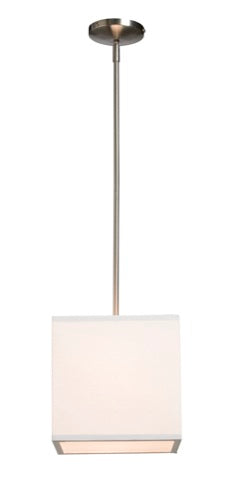 Mercer Street One Light Pendant in White - available from The Lighting Shoppe, trusted by Canadian homeowners