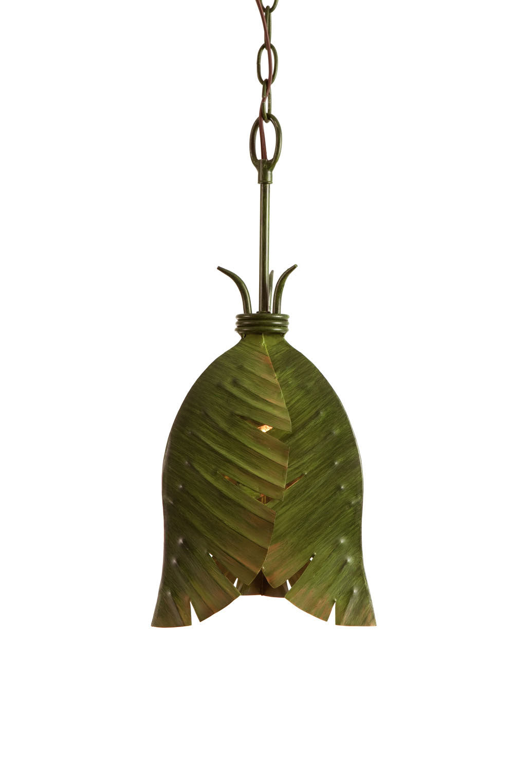 Banana Leaf One Light Mini Pendant in Banana Leaf - available from The Lighting Shoppe, trusted by Canadian homeowners