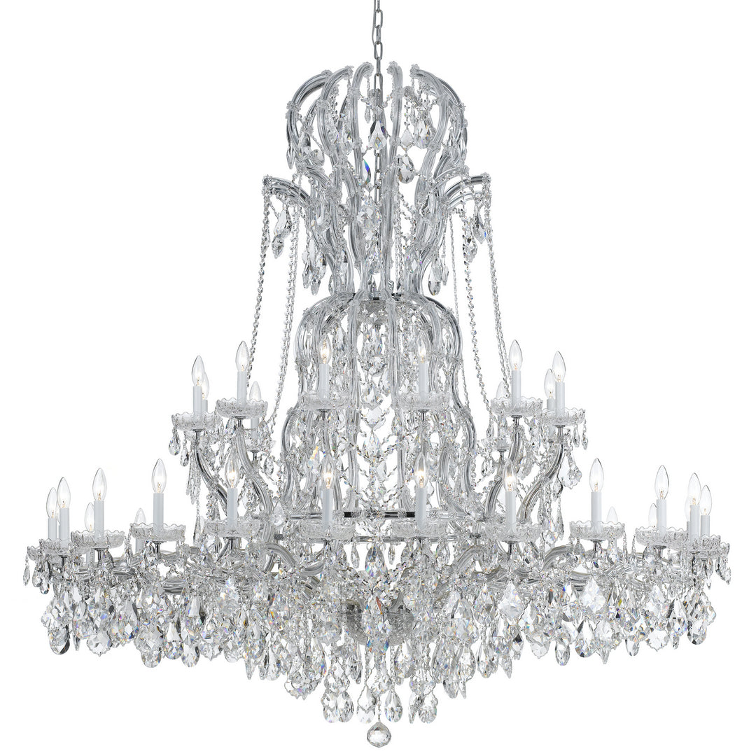 Maria Theresa 37 Light Chandelier in Polished Chrome - available from The Lighting Shoppe, trusted by Canadian homeowners