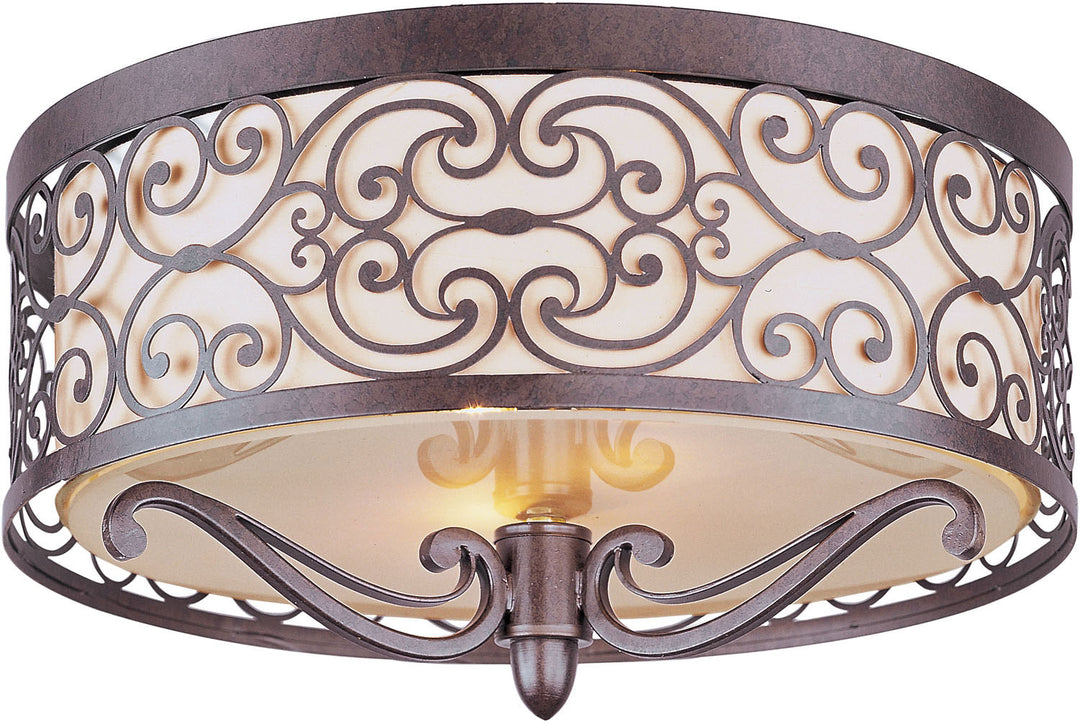 Mondrian Two Light Flush Mount in Umber Bronze - available from The Lighting Shoppe, trusted by Canadian homeowners