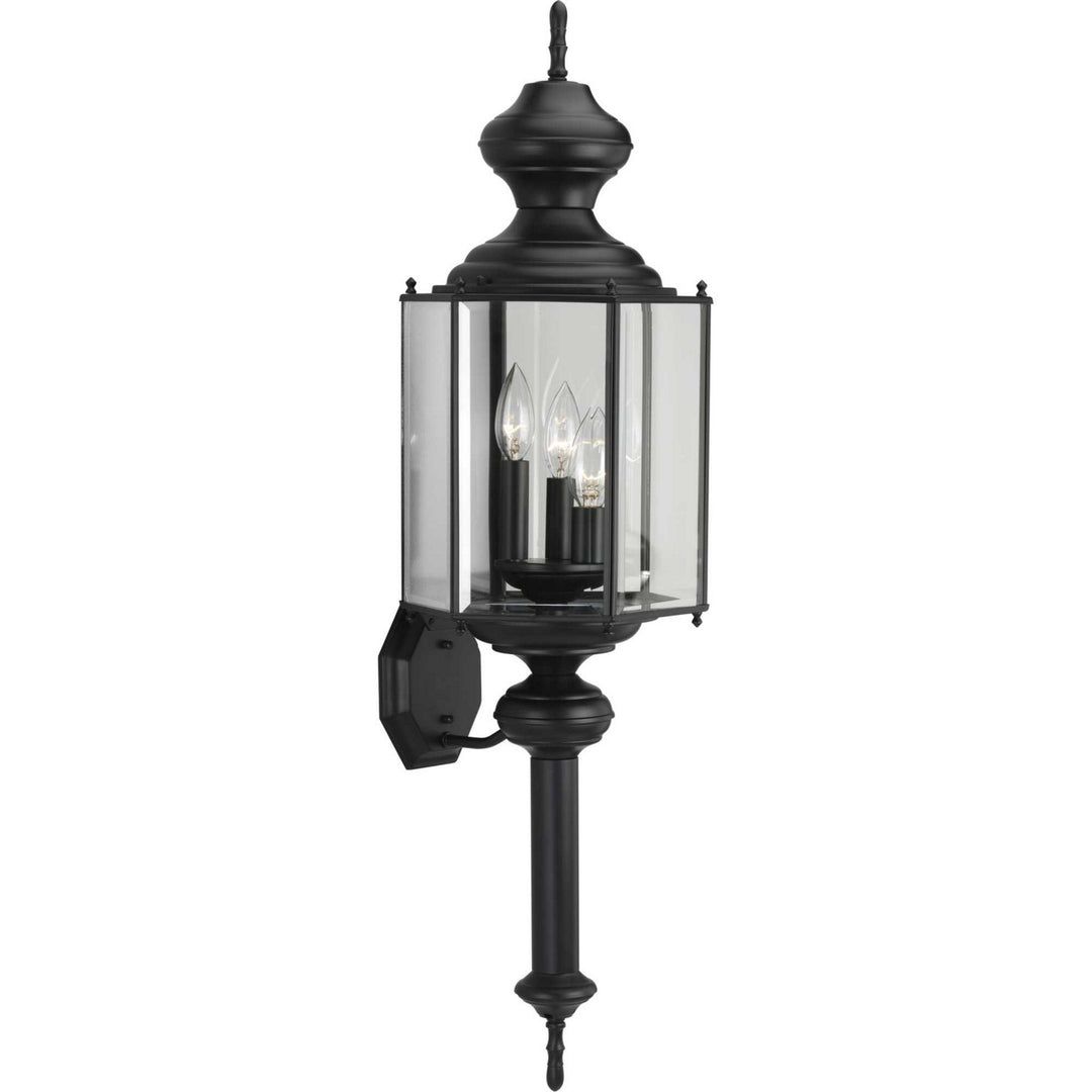 Carriage Classics Three Light Wall Lantern in Black - available from The Lighting Shoppe, trusted by Canadian homeowners