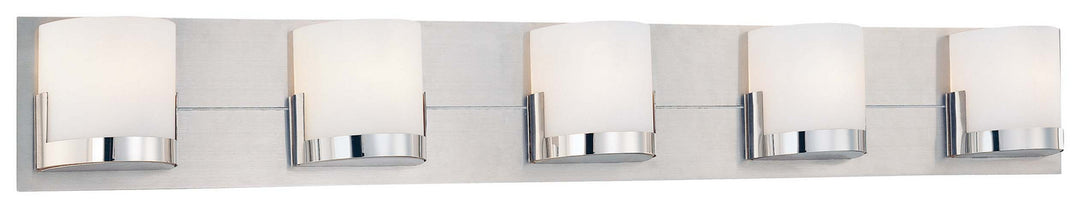 Convex Five Light Bath in Chrome - available from The Lighting Shoppe, trusted by Canadian homeowners