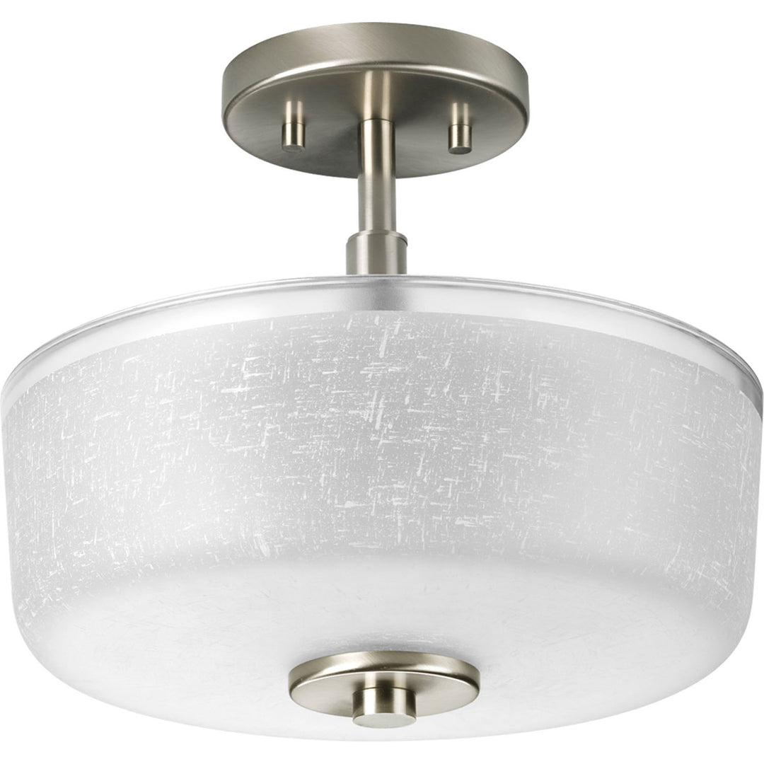Alexa Two Light Close-to-Ceiling in Brushed Nickel - available from The Lighting Shoppe, trusted by Canadian homeowners