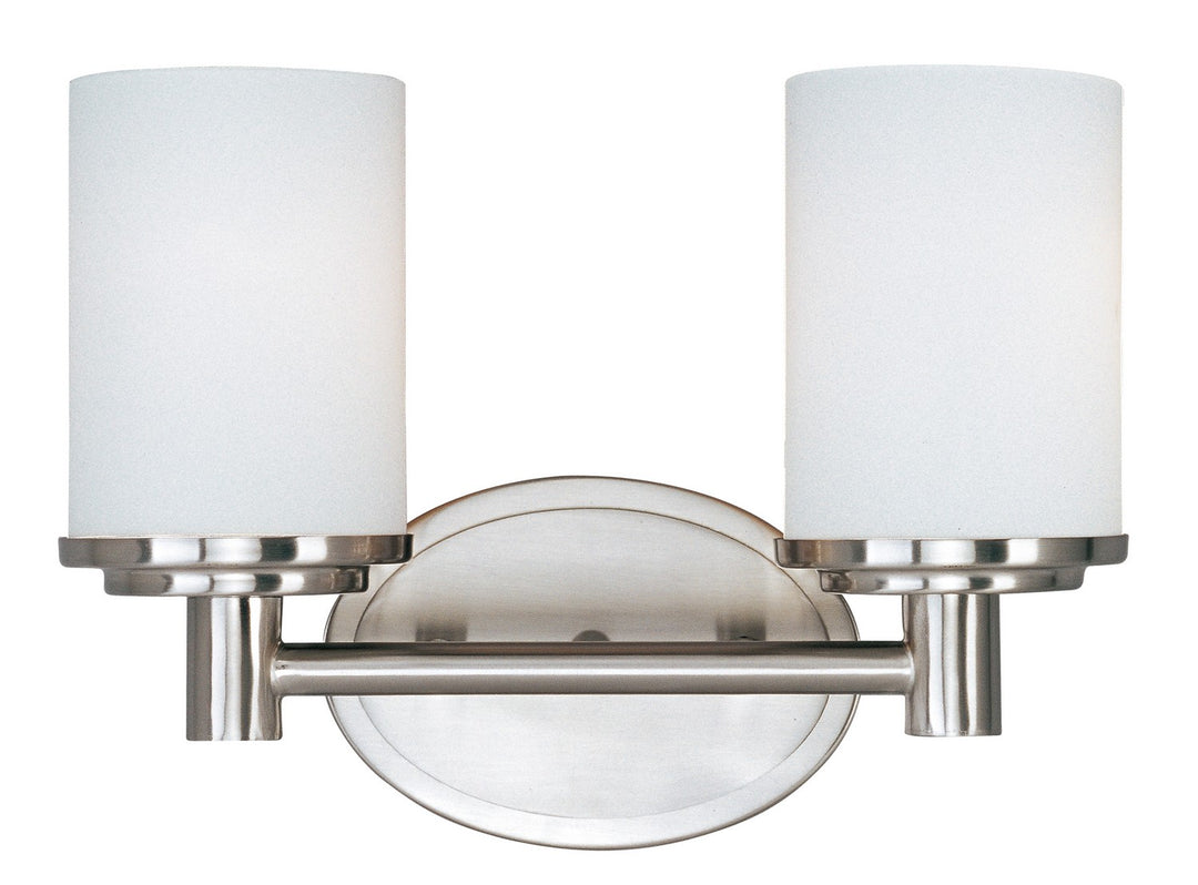 Maxim - 9052SWSN - Two Light Bath Vanity - Cylinder - Satin Nickel