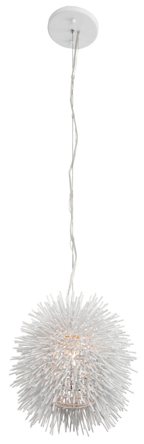 Urchin One Light Mini Pendant in White - available from The Lighting Shoppe, trusted by Canadian homeowners