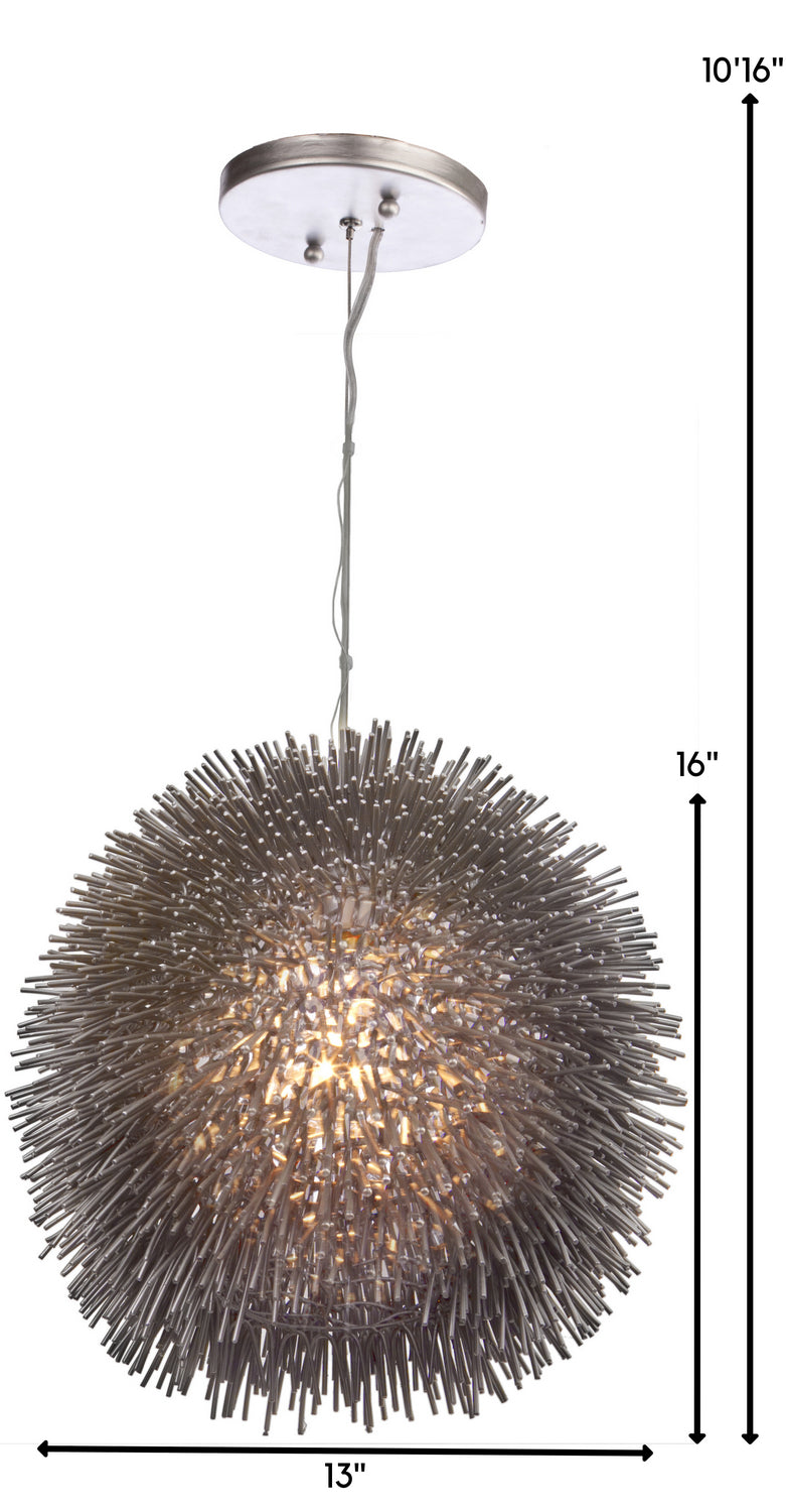 Varaluz - 169P01CH - One Light Pendant - Urchin - Painted Chrome