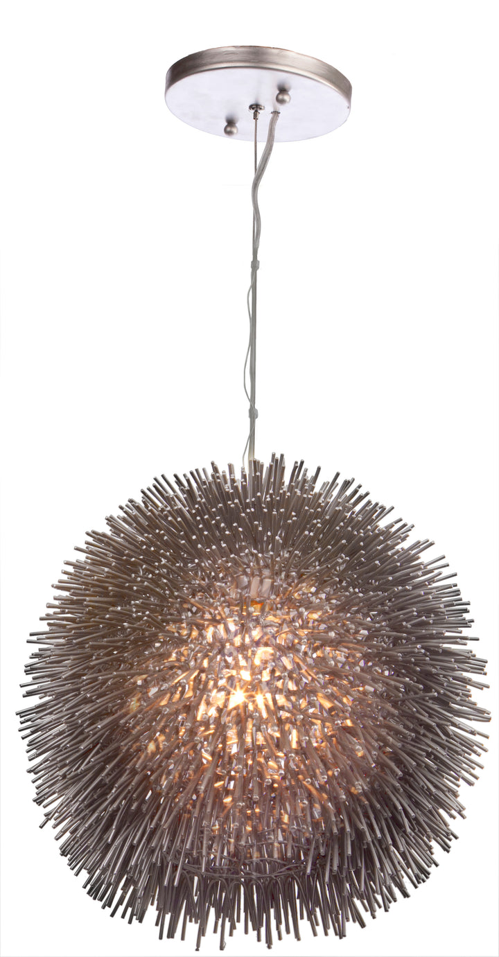 Urchin One Light Pendant in Painted Chrome - available from The Lighting Shoppe, trusted by Canadian homeowners
