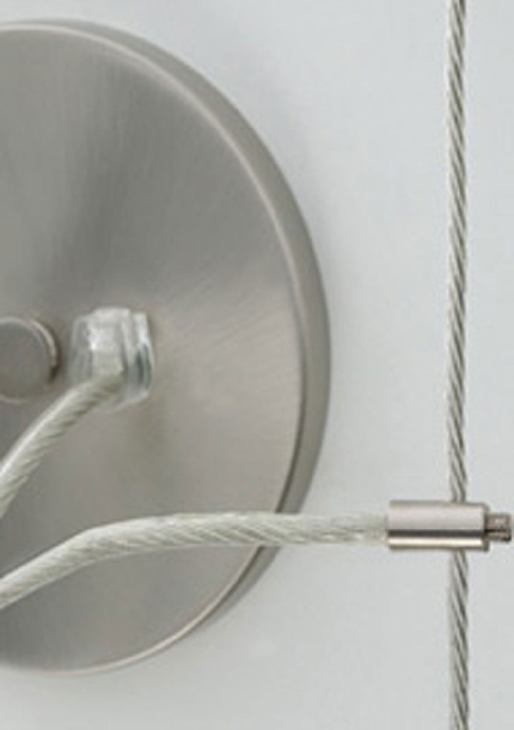 Center Power Feed Dual-Feed in Satin Nickel - available from The Lighting Shoppe, trusted by Canadian homeowners