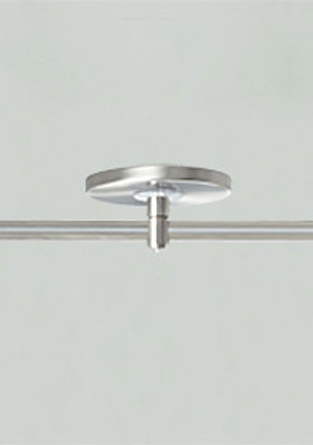MonoRail 4" Round Power Feed Canopy Low-Profile Single-Feed in Satin Nickel - available from The Lighting Shoppe, trusted by Canadian homeowners