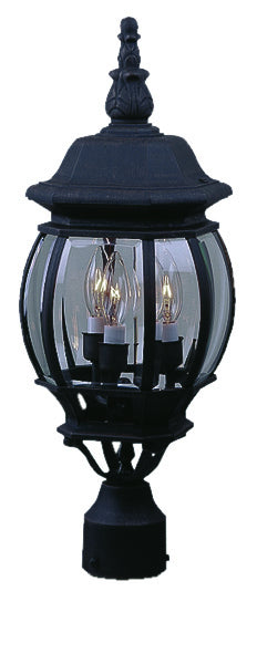 Craftmade Canada - Z335-TB - Three Light Post Mount - French Style - Textured Black