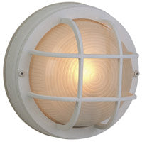 Bulkheads Oval and Round One Light Flushmount in Textured White - available from The Lighting Shoppe, trusted by Canadian homeowners