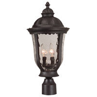 Frances Three Light Post Mount in Oiled Bronze (Outdoor) - available from The Lighting Shoppe, trusted by Canadian homeowners
