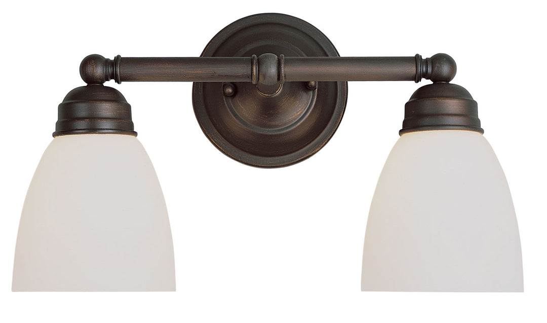 Ardmore Two Light Vanity Bar in Rubbed Oil Bronze - available from The Lighting Shoppe, trusted by Canadian homeowners