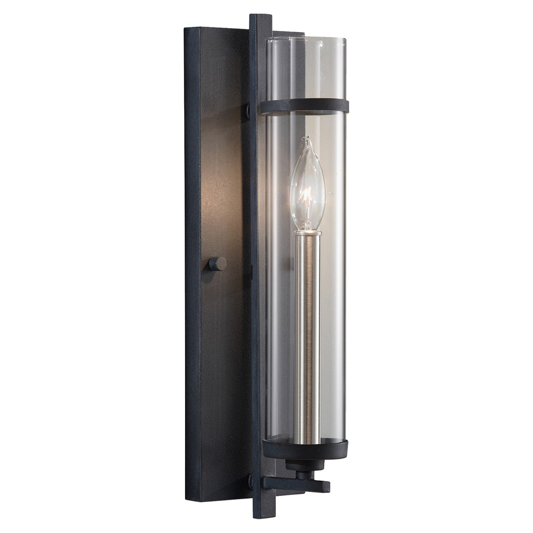 Generation Lighting Canada - WB1560AF/BS - One Light Wall Sconce - Ethan - Antique Forged Iron / Brushed Steel