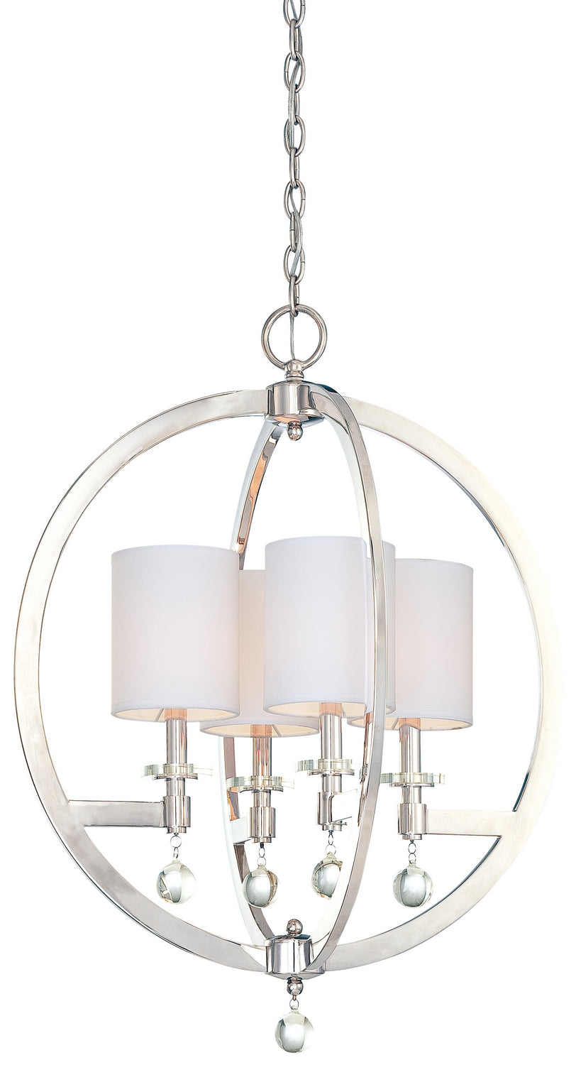 Chadbourne Four Light Pendant in Polished Nickel - available from The Lighting Shoppe, trusted by Canadian homeowners