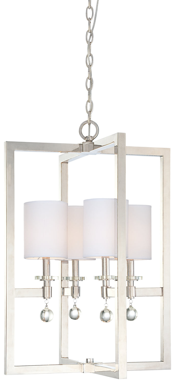 Chadbourne Four Light Pendant in Polished Nickel - available from The Lighting Shoppe, trusted by Canadian homeowners