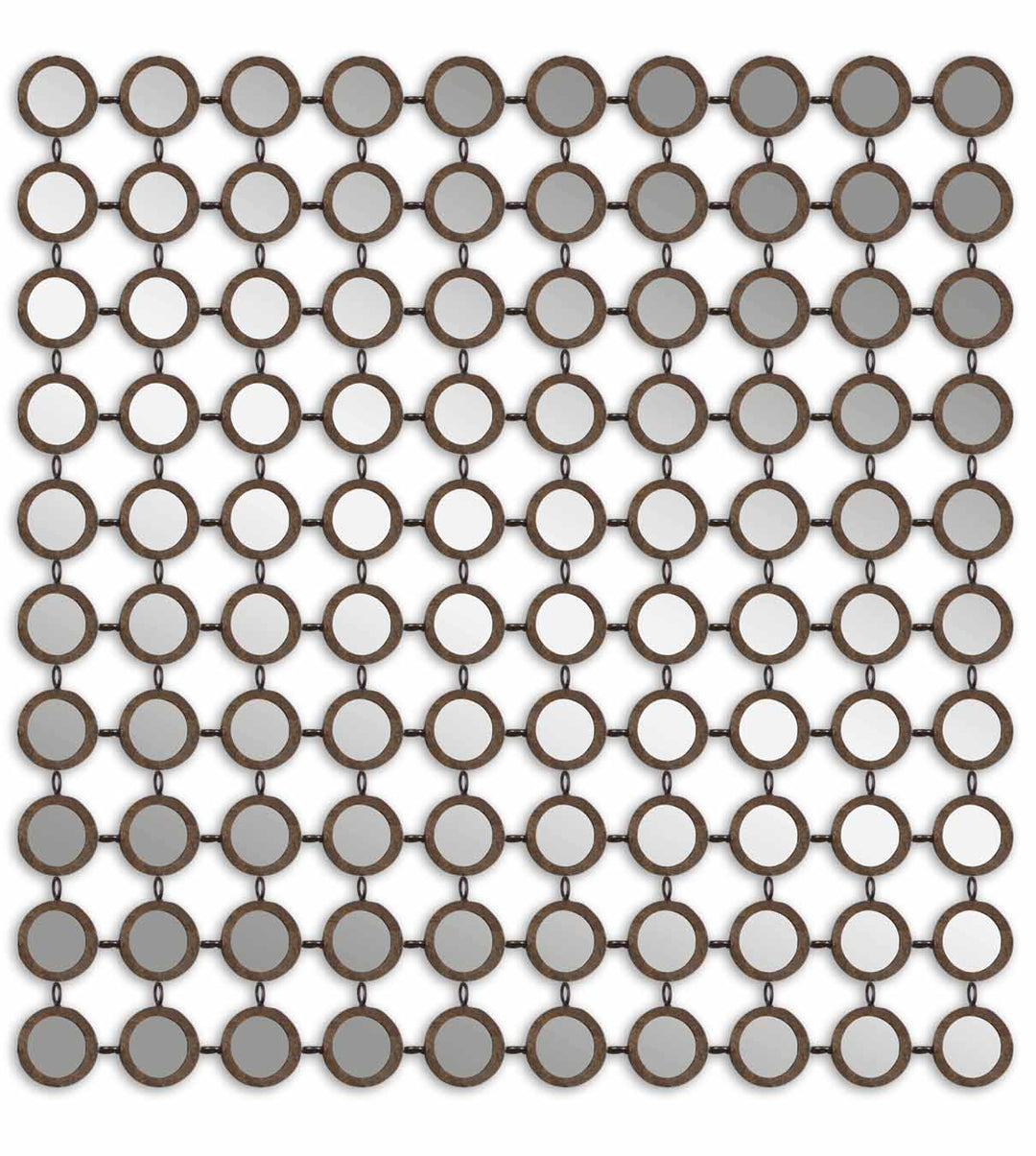 Dinuba Mirror in Antiqued Silver Champagne Leaf - available from The Lighting Shoppe, trusted by Canadian homeowners