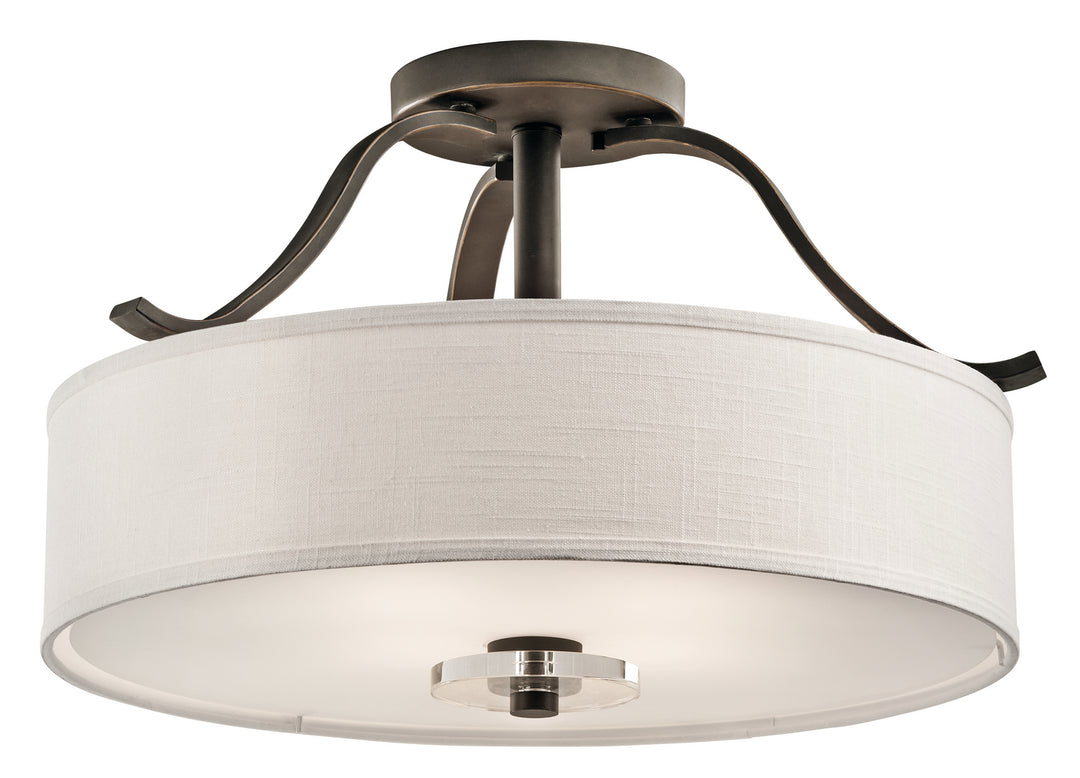 Leighton Four Light Semi Flush Mount in Olde Bronze - available from The Lighting Shoppe, trusted by Canadian homeowners