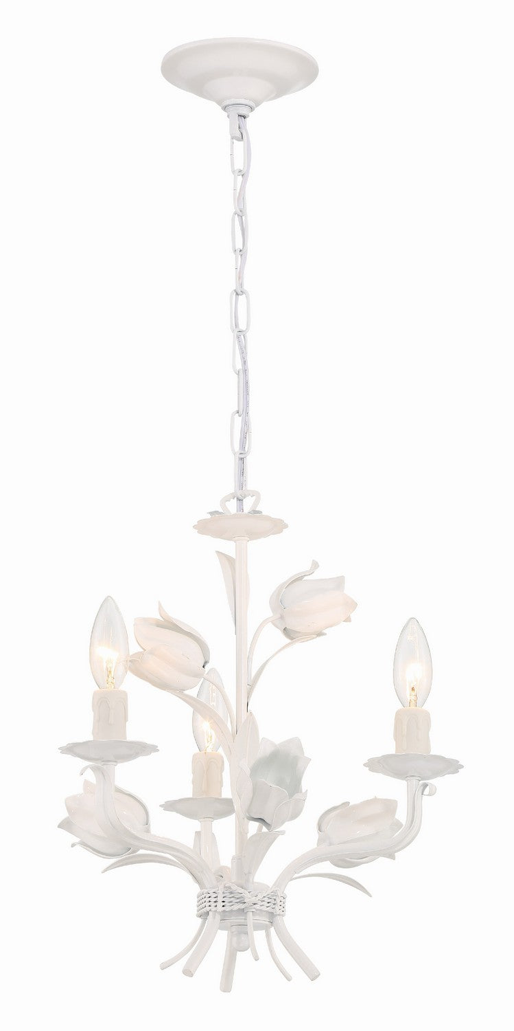 Southport Three Light Mini Chandelier in Wet White - available from The Lighting Shoppe, trusted by Canadian homeowners