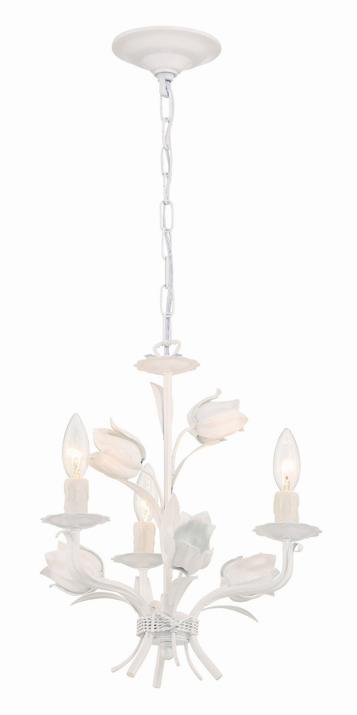 Southport Three Light Mini Chandelier in Wet White - available from The Lighting Shoppe, trusted by Canadian homeowners