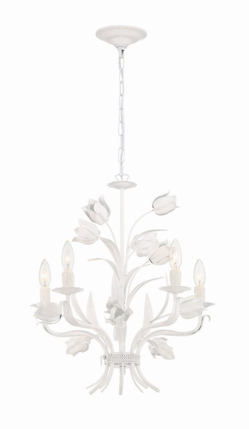 Southport Five Light Chandelier in Wet White - available from The Lighting Shoppe, trusted by Canadian homeowners