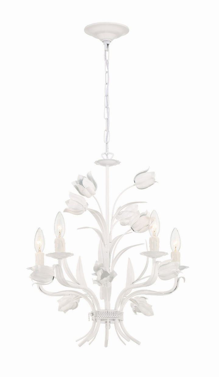 Southport Five Light Chandelier in Wet White - available from The Lighting Shoppe, trusted by Canadian homeowners