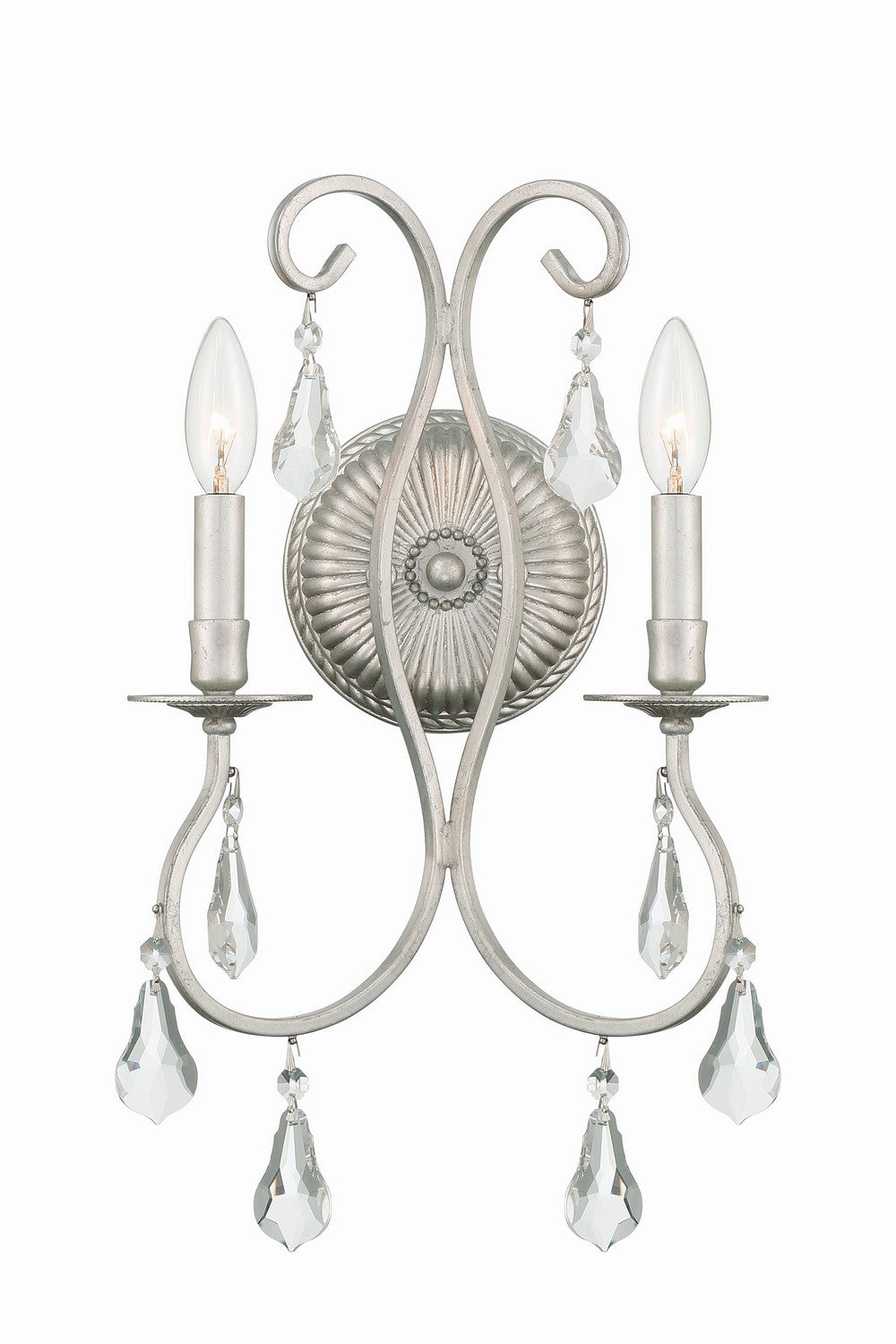 Ashton Two Light Wall Sconce in Olde Silver - available from The Lighting Shoppe, trusted by Canadian homeowners