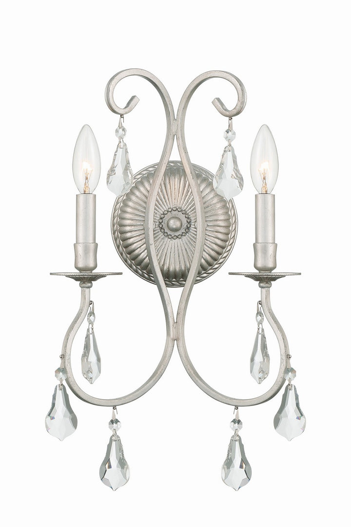 Ashton Two Light Wall Sconce in Olde Silver - available from The Lighting Shoppe, trusted by Canadian homeowners