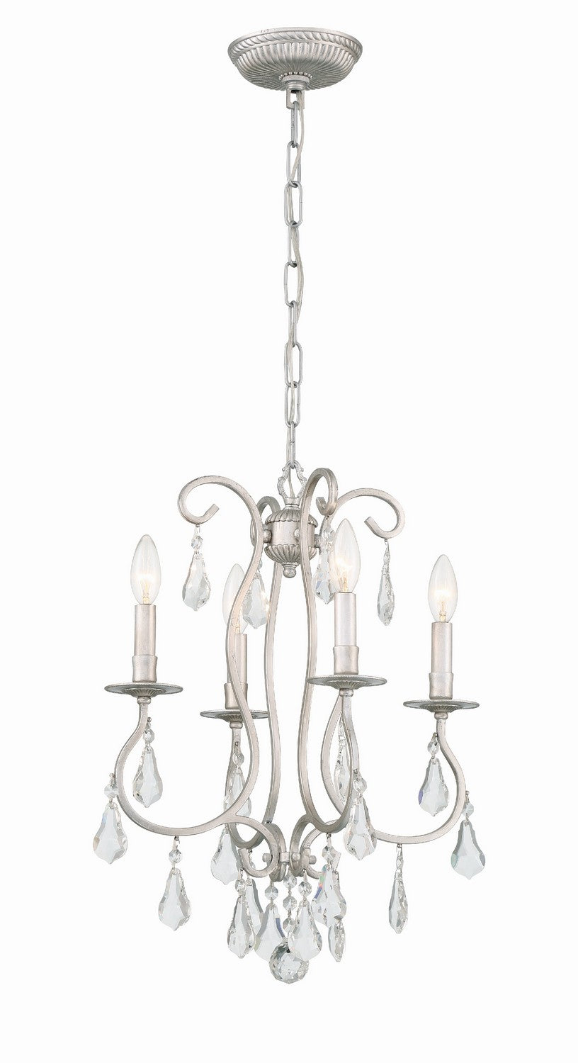 Ashton Four Light Mini Chandelier in Olde Silver - available from The Lighting Shoppe, trusted by Canadian homeowners