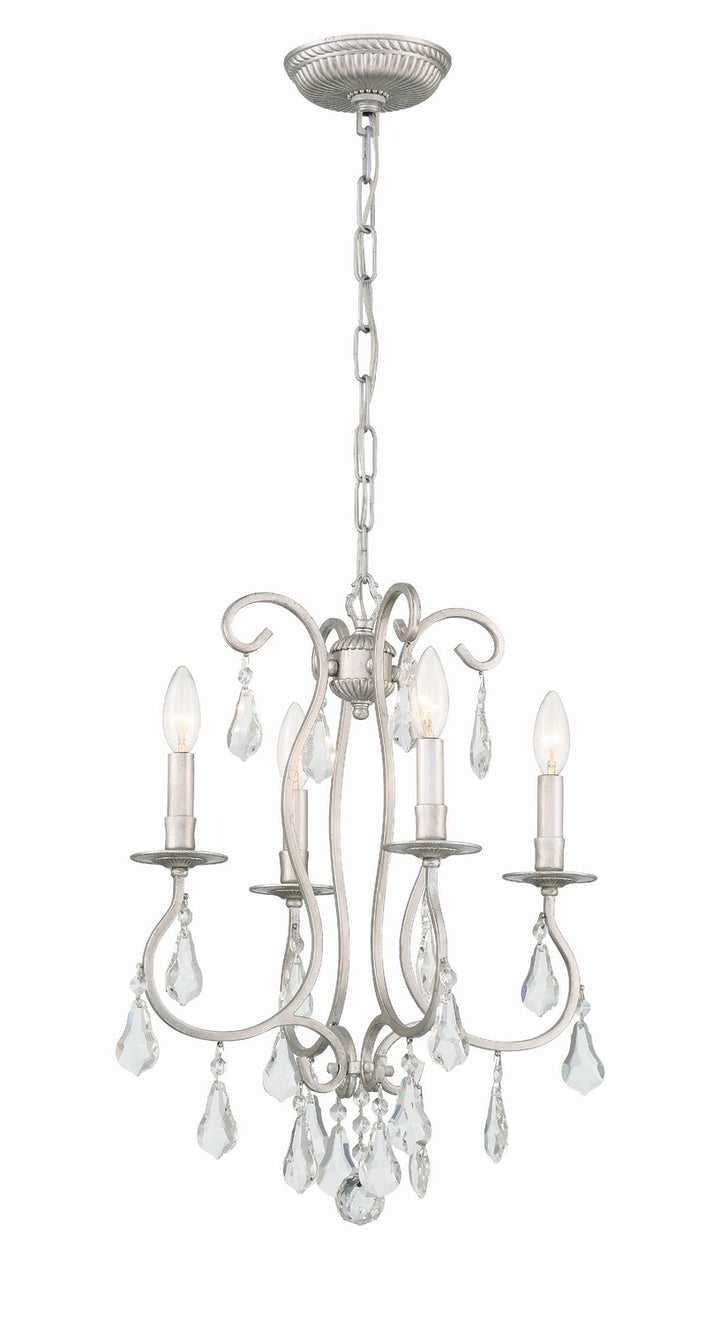 Ashton Four Light Mini Chandelier in Olde Silver - available from The Lighting Shoppe, trusted by Canadian homeowners