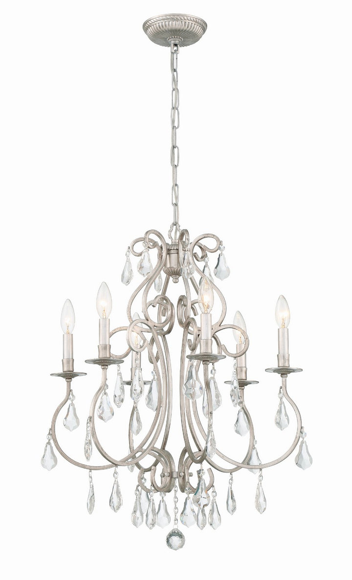 Ashton Six Light Chandelier in Olde Silver - available from The Lighting Shoppe, trusted by Canadian homeowners