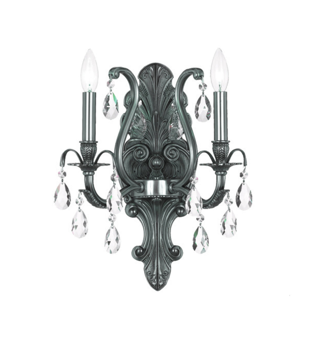 Dawson Two Light Wall Sconce in Pewter - available from The Lighting Shoppe, trusted by Canadian homeowners