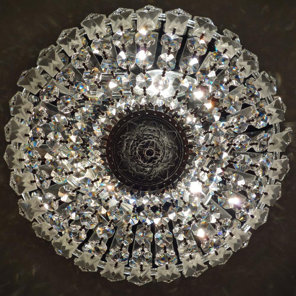 Crystorama - 712-EB-CL-MWP - Three Light Flush Mount - Waltham - English Bronze