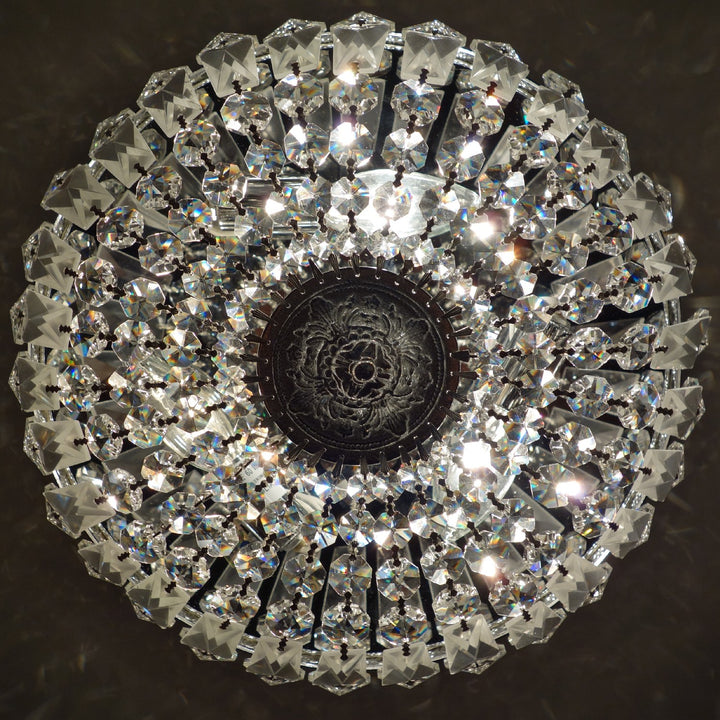 Crystorama - 712-EB-CL-MWP - Three Light Flush Mount - Waltham - English Bronze