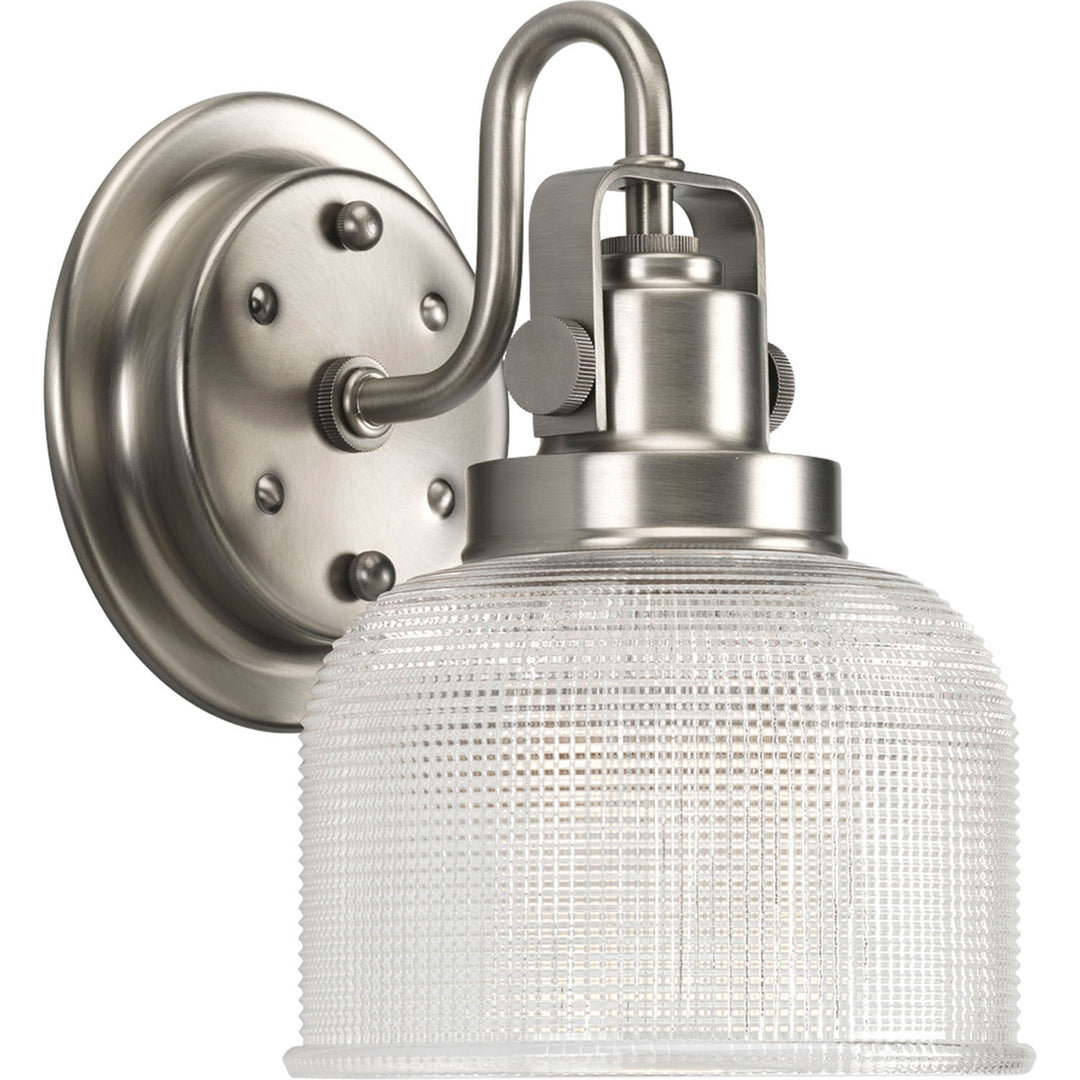 Archie One Light Bath Bracket in Antique Nickel - available from The Lighting Shoppe, trusted by Canadian homeowners