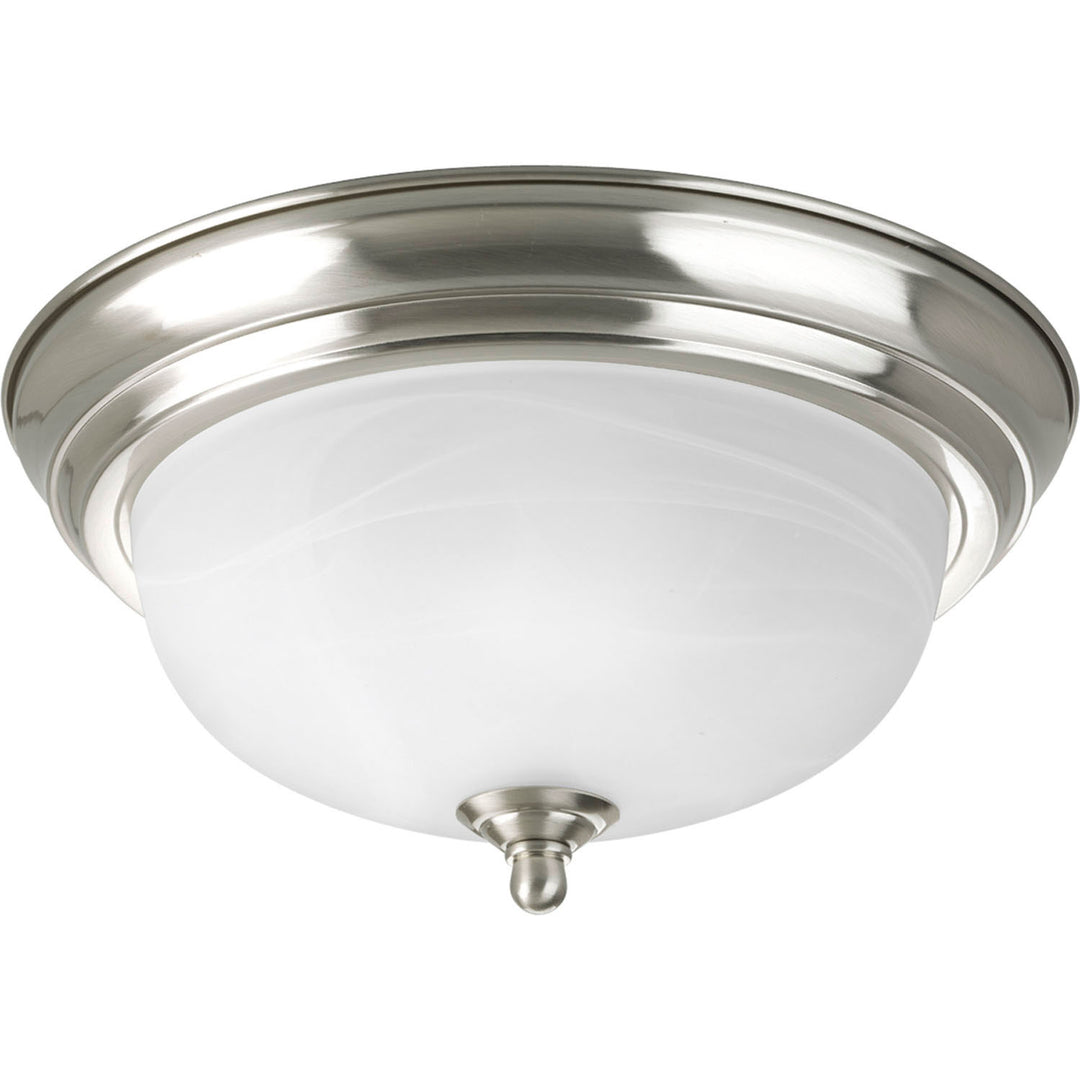 Progress Canada - P3924-09 - One Light Flush Mount - Dome Glass - Alabaster - Brushed Nickel