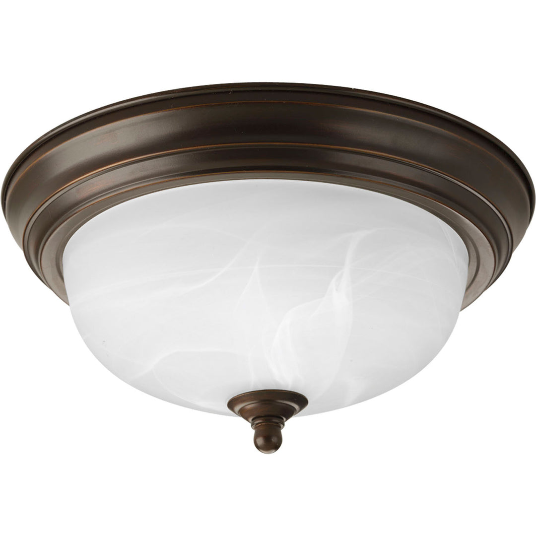 Progress Canada - P3924-20 - One Light Flush Mount - Dome Glass - Alabaster - Antique Bronze