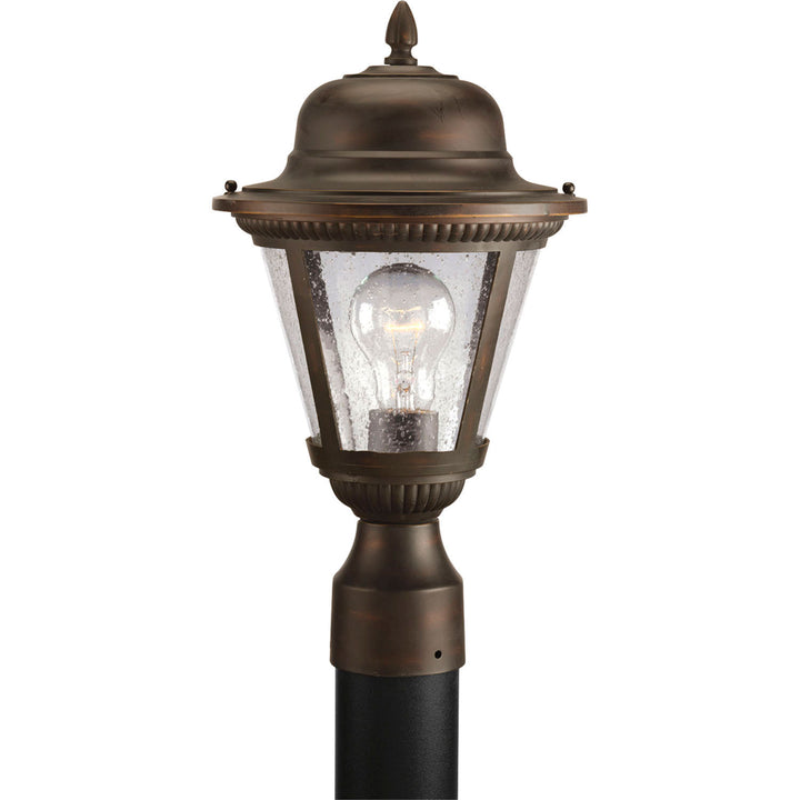 Westport One Light Post Lantern in Antique Bronze - available from The Lighting Shoppe, trusted by Canadian homeowners