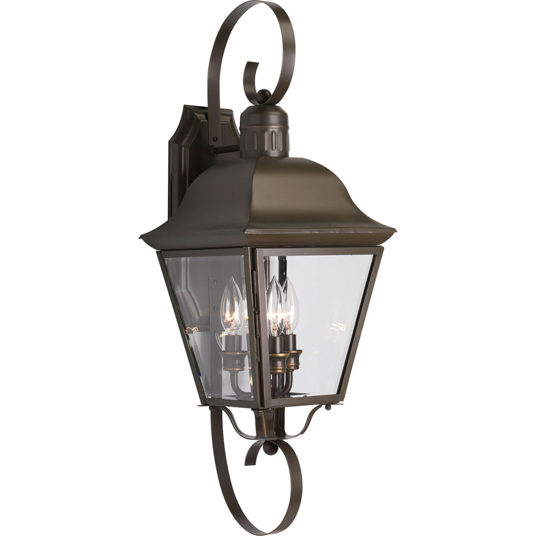 Andover Three Light Large Wall Lantern in Antique Bronze - available from The Lighting Shoppe, trusted by Canadian homeowners
