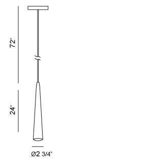 Eurofase Canada - 20445-027 - SLIVER-PEN-24IN-PN - SLIVER - Polished Nickel