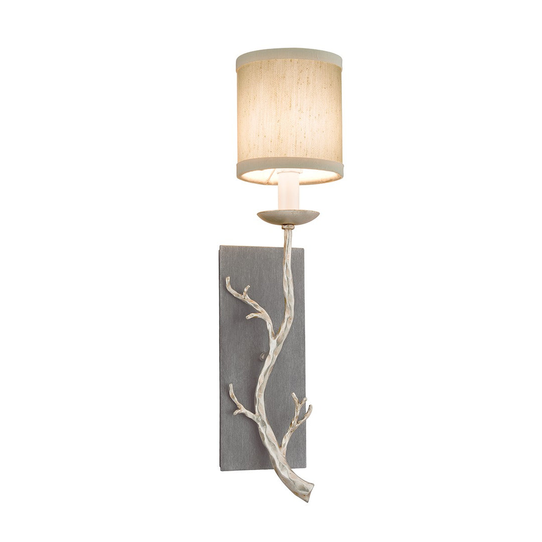 Adirondack One Light Wall Sconce in Graphite/Warm Silver Leaf - available from The Lighting Shoppe, trusted by Canadian homeowners