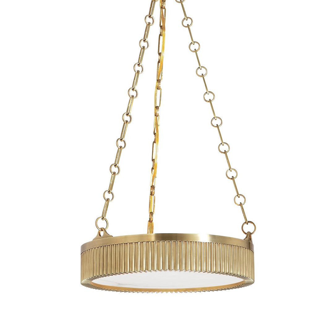 Lynden Four Light Pendant in Aged Brass - available from The Lighting Shoppe, trusted by Canadian homeowners